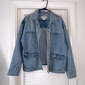 Oversized denim jacket